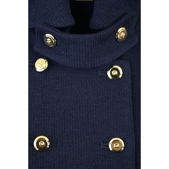 St. John Collection 2Pc Long Navy Double-Breasted Jacket & Skirt Suit sz 6/4 - Picture 4 of 13